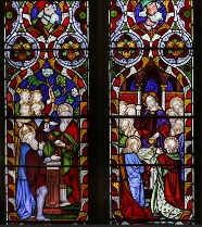 Melchizedek and Jesus blessing bread and wine