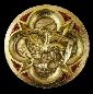 Rood Screen boss with St Mark's symbol on the reredos St Marie's Cathedral's Sanctuary