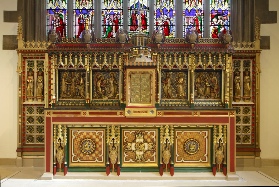 The reredos in St Marie's Cathedral's Sanctuary