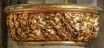 Vine leaves on a column capital of St Marie's Mortuary Chapel