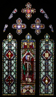Window showing St William of York in the South Transept of St Marie's