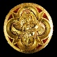 Rood Screen boss with St Matthew's symbol on the reredos St Marie's Cathedral's Sanctuary