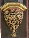 Oak tree on a South Transept column in St Marie's Cathedral