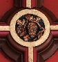 Grapes and vine leaves in one of the bosses of the Blessed Sacrament Chapel of St Marie's Cathedral