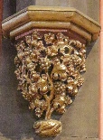 Vine on a South Transept column in St Marie's Cathedral