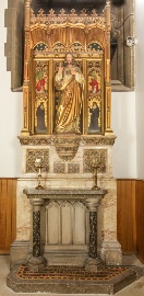 The Sacred Heart shrine in St Marie's Cathedral