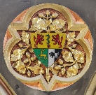 Shield on a wall in the South Transept of St Marie's Cathedral