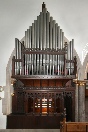 The organ in St Marie's Cathedral's Sanctuary