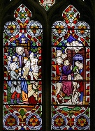 David and Jesus entering Jerusalem in triumph