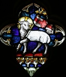 Agnus Dei, Lamb of God, from the Baptism of Christ Window in St Marie's