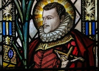 St Philip Howard in the North Aisle Martyrs Window in St Marie's