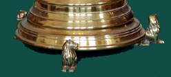 Lions on the foot of an Altar Candle in St Marie's Cathedral's Sanctuary